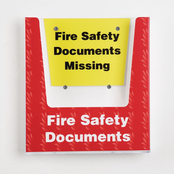 Fire Safety Document Holder