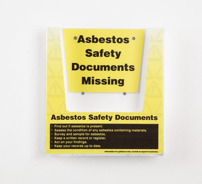 Asbestos Safety Document Holder