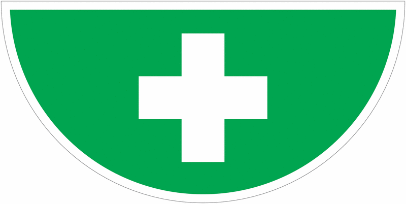 First Aid Symbol Anti-Slip Floor Sign