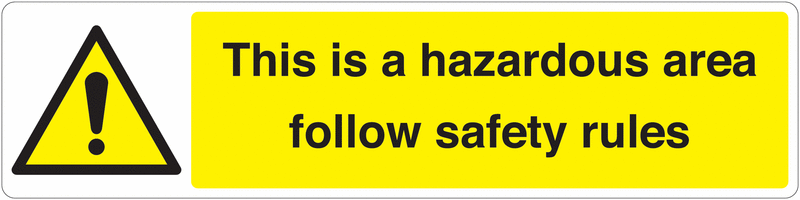 Hazardous Area Point of Entry Floor Sign