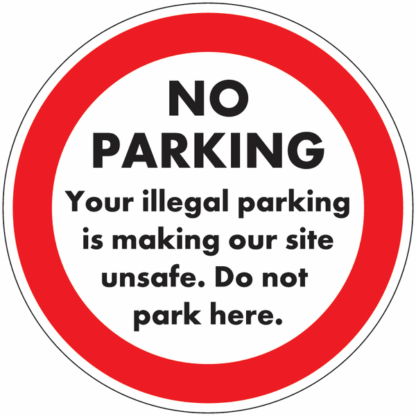 No Parking Stickers