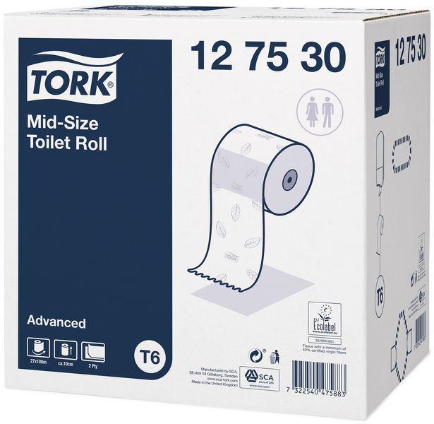 Tork® Midsize Toilet Tissue Rolls