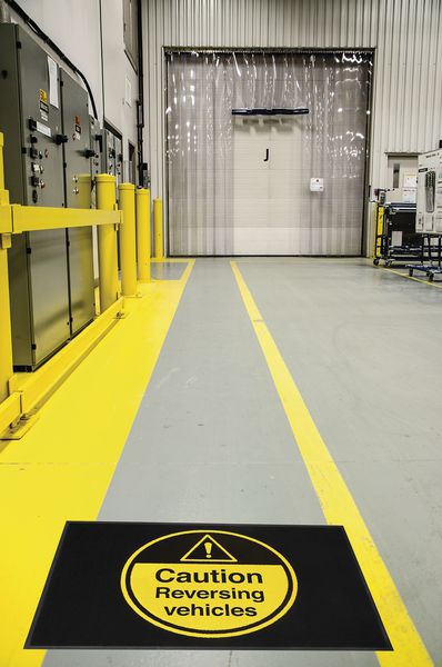 Caution Reversing Vehicles Highly Visible Mats