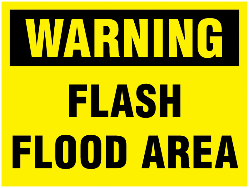 Traffic Signs - Warning Flash Flood Area