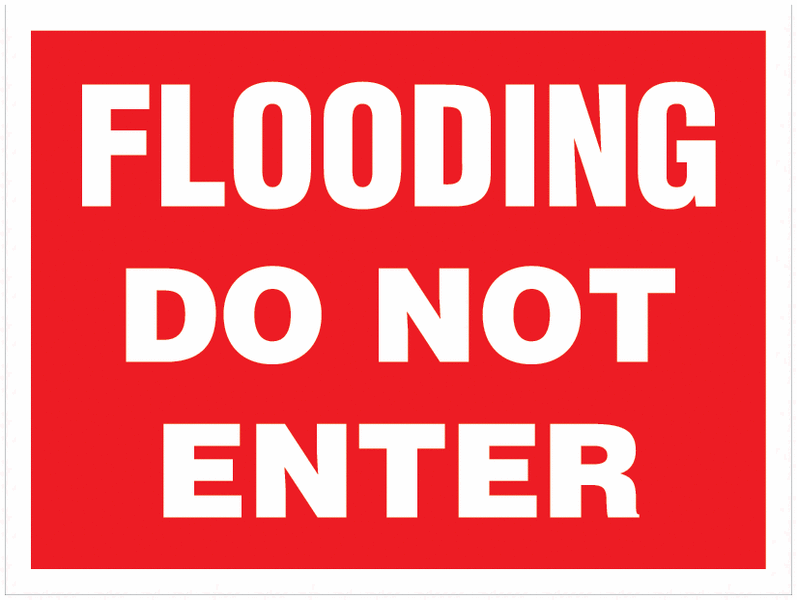 Traffic Signs - Flooding Do Not Enter