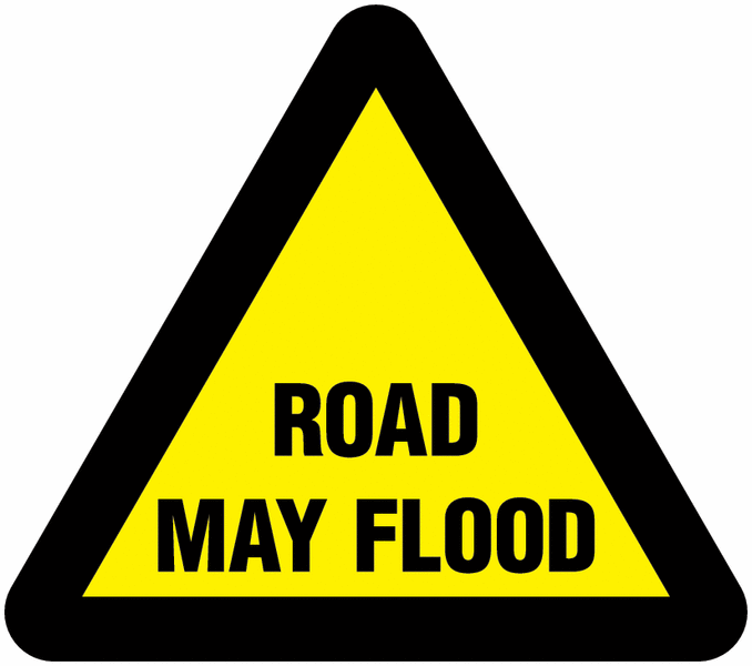 Traffic Signs - Road May Flood