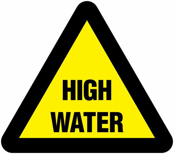 Triangular Traffic Signs - High Water