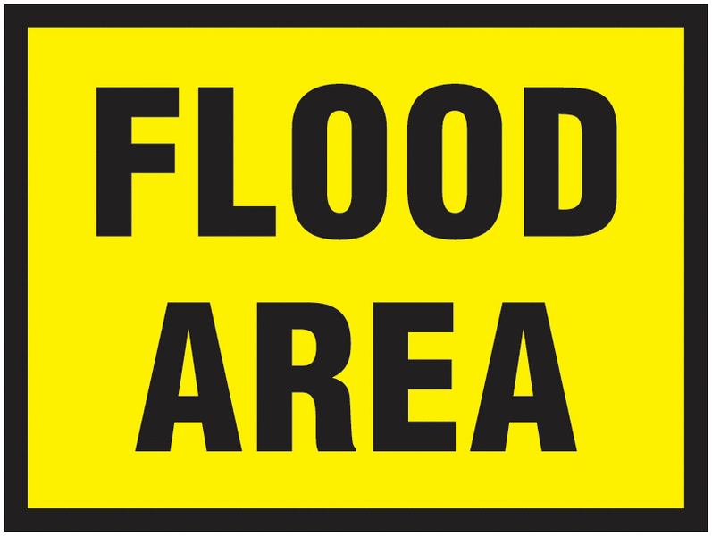 Rectangular Traffic Signs - Flood Area