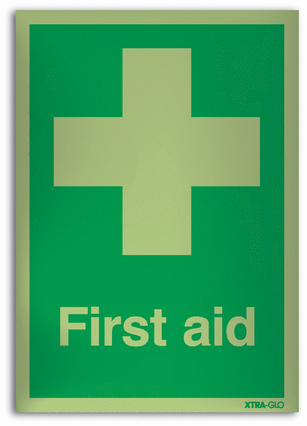 Xtra-Glo Acrylic First Aid Signs