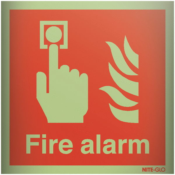 Nite-Glo Acrylic Fire Alarm Signs