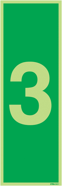 Xtra-Glo Number 3 Signs