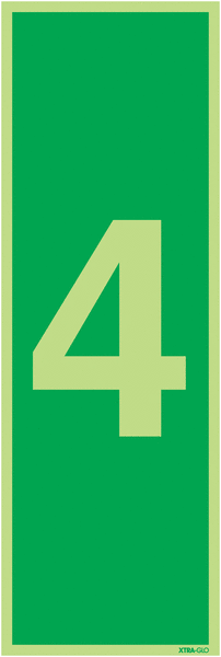Xtra-Glo Number 4 Signs