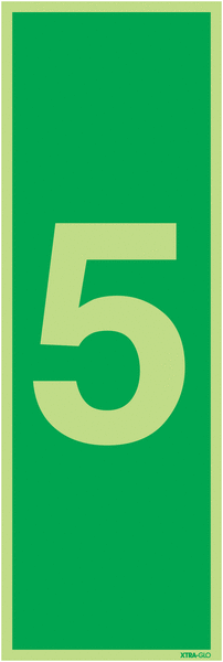 Xtra-Glo Number 5 Signs