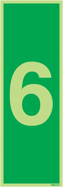 Xtra-Glo Number 6 Signs
