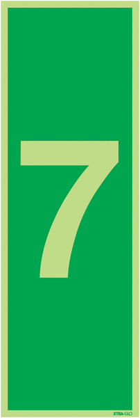 Xtra-Glo Number 7 Signs