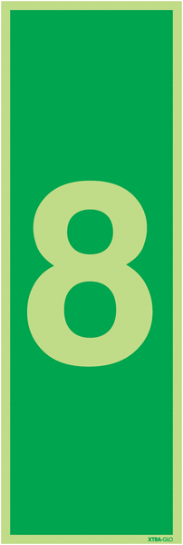 Xtra-Glo Number 8 Signs