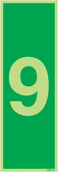 Xtra-Glo Number 9 Signs