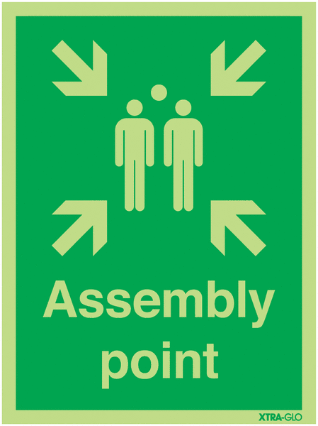 Xtra-Glo Assembly Point Signs