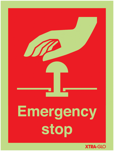 Xtra-Glo Emergency Stop Signs