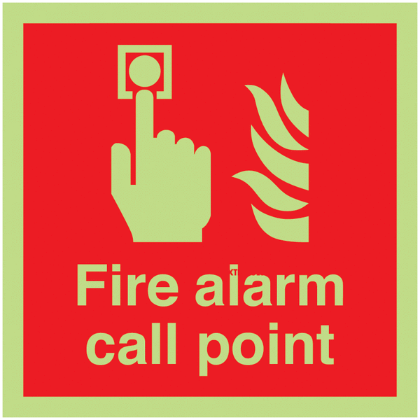 Xtra-Glo Fire Alarm Call Point Signs