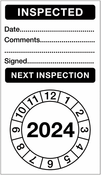 Inspected - Inspection Labels