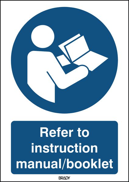 ToughWash - Refer To Instruction Manual Sign