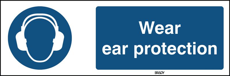 ToughWash - Wear Ear Protection Sign