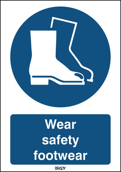 ToughWash - Wear Safety Footwear Sign