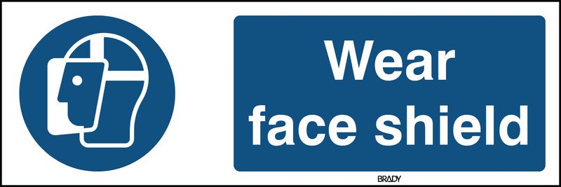 ToughWash - Wear Face Shield Sign
