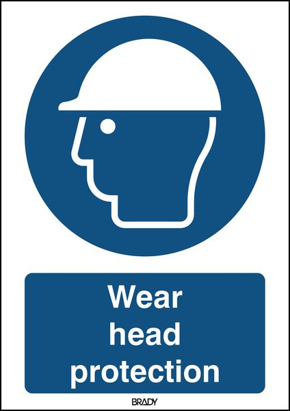ToughWash - Wear Head Protection Sign