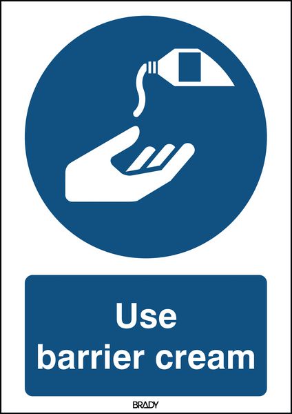ToughWash - Use Barrier Cream Sign