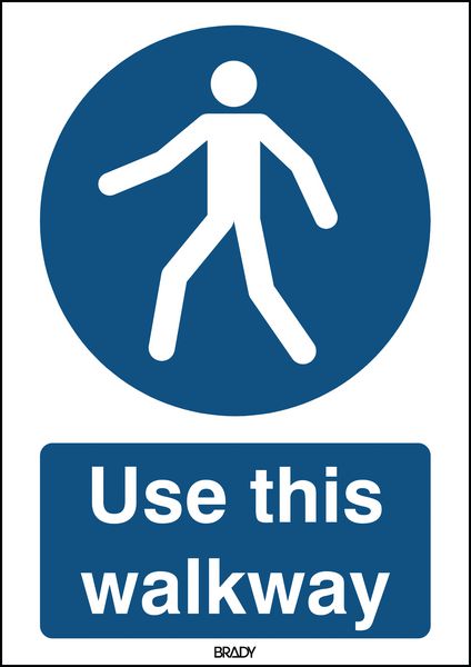 ToughWash - Use This Walkway Sign