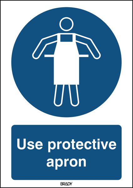 ToughWash - Use Protective Apron Sign