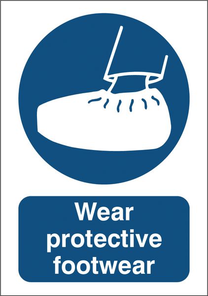 ToughWash - Wear Protective Footwear Sign
