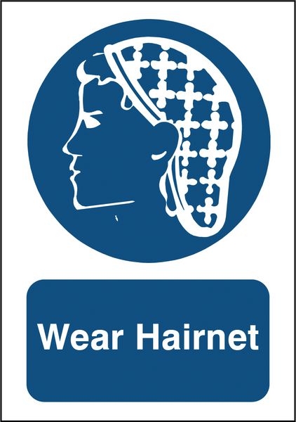 ToughWash - Wear Hairnet Sign