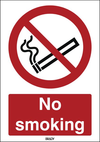 ToughWash - No Smoking Sign