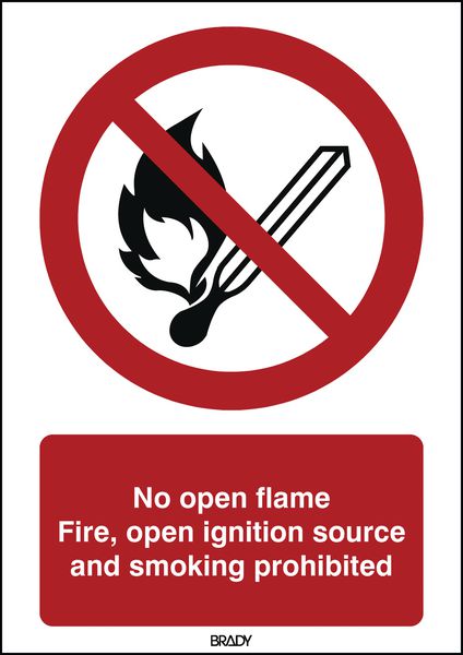 ToughWash - No Open Flame Sign