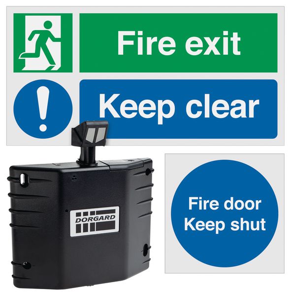 Dorgard™ Fire Door Retainer & Signage Bundle Kit