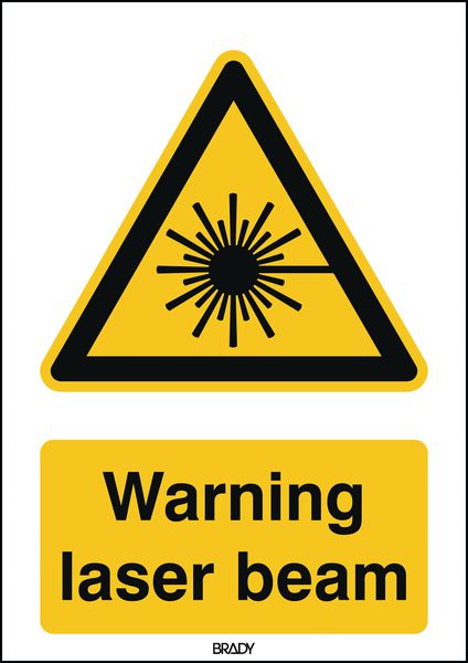 ToughWash - Warning Laser Beam Sign