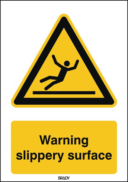 ToughWash - Warning Slippery Surface Sign