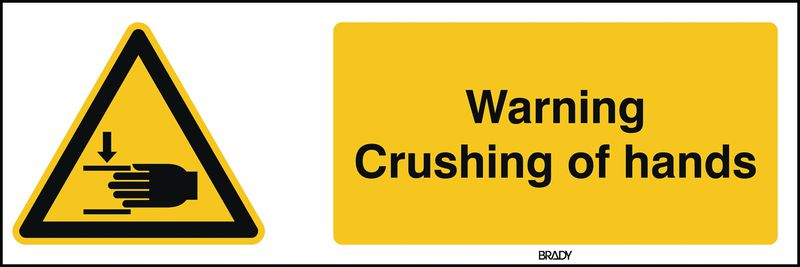 ToughWash - Warning Crushing Of Hands Sign