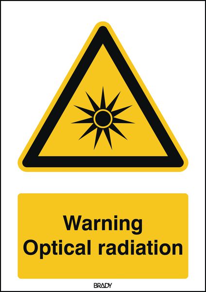 ToughWash - Warning Optical Radiation Sign