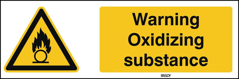 ToughWash - Warning Oxidizing Substance Sign