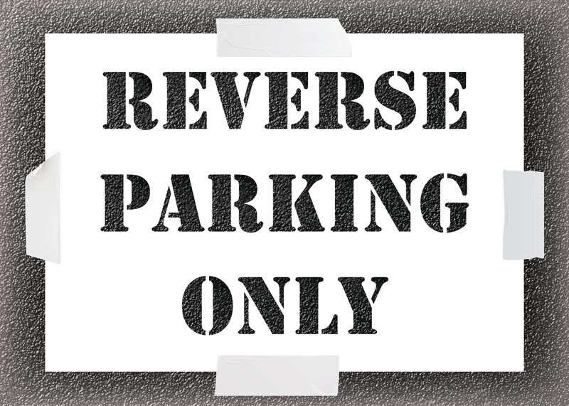 Reusable Stencil - Reverse Parking Only