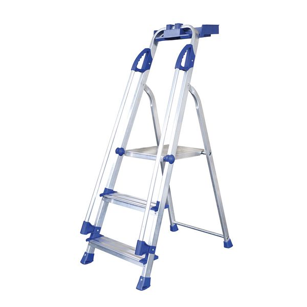 BS Compliant Aluminium Stepladders with Safety Handrail