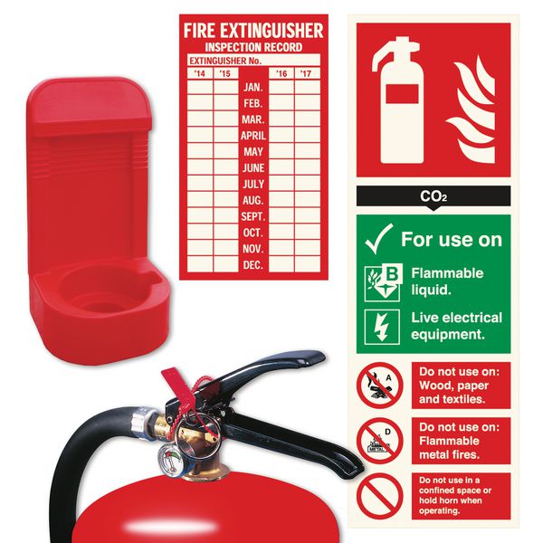 Heavy Duty Fire Extinguisher Stand and Sign Kits