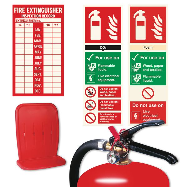 2 Part Extinguisher Stand and Sign Kits