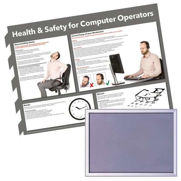 Snap Frame & Computer Operator Health and Safety Poster Bundle