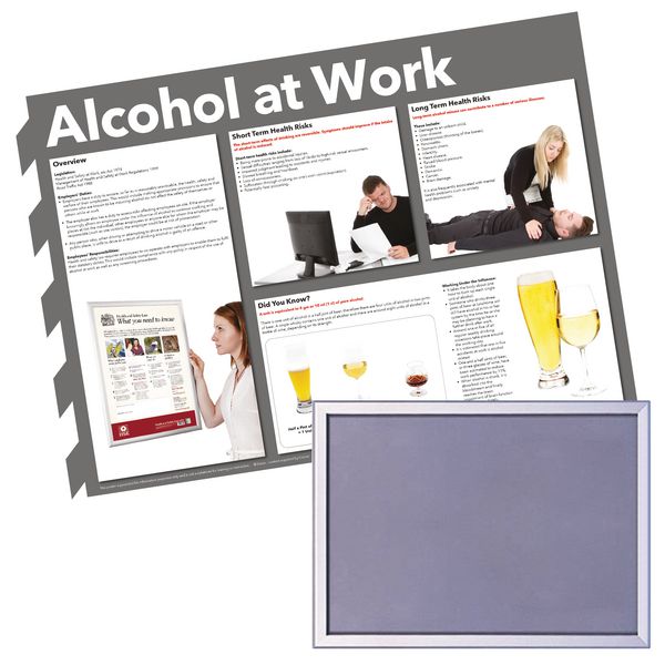 Snap Frame & Alcohol At Work Safety Poster