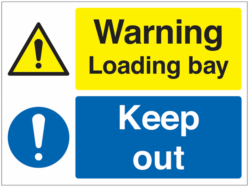 Warning Loading Bay Keep Out - Car Park Signs